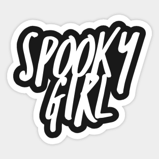 Spooky Girl Sticker